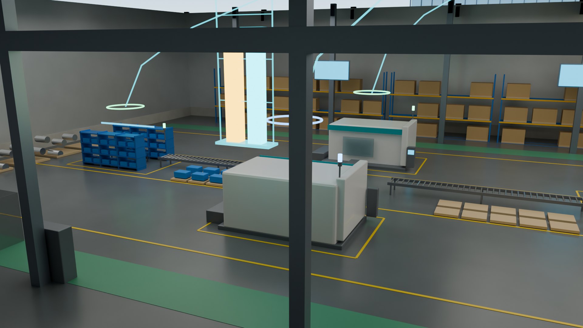 Close render of CNC 2 with the twin's wear gauge: amber truth bar beside the cyan estimate and its uncertainty band.